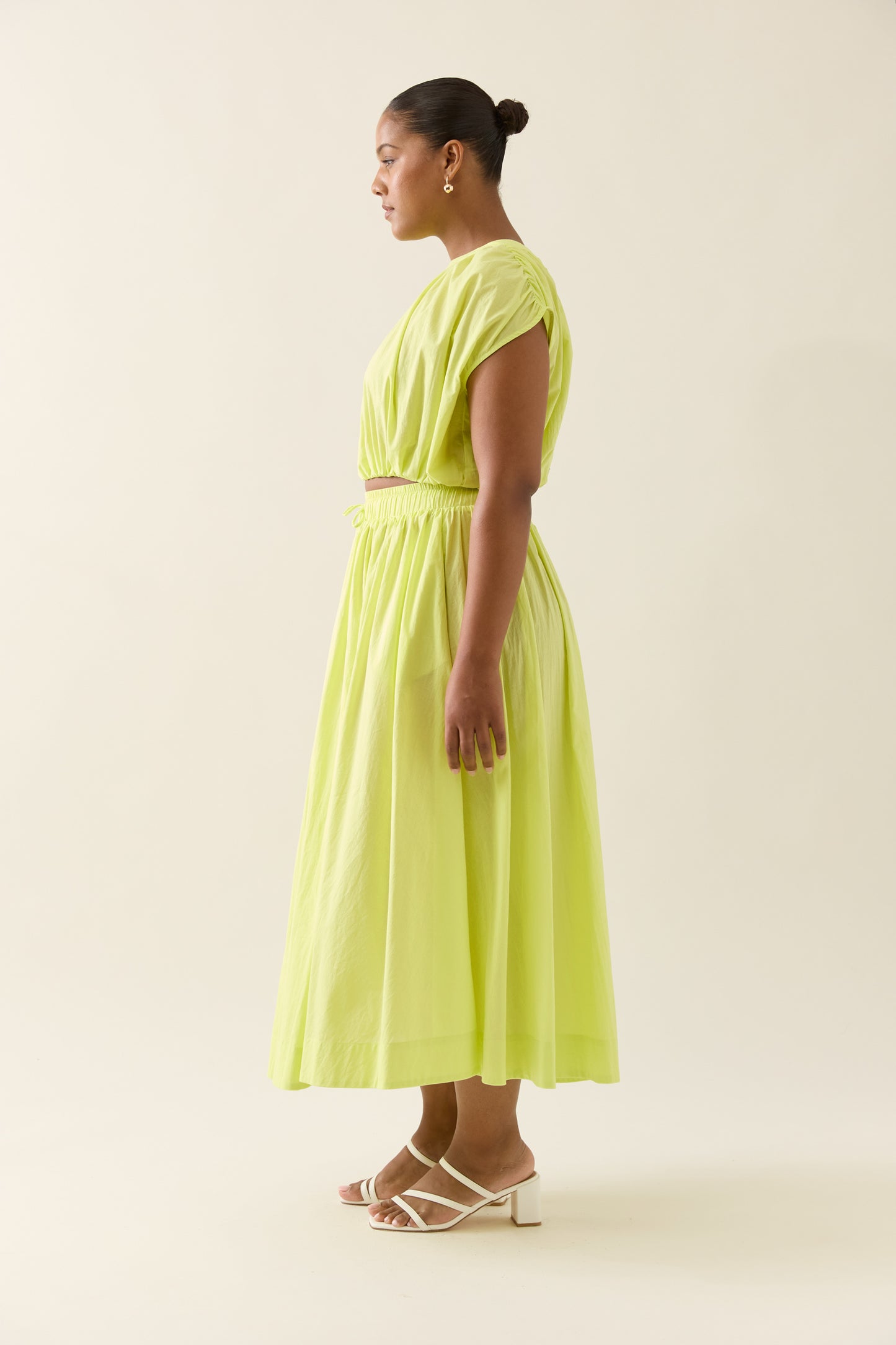 Aurora Maxi Skirt- Pomelo