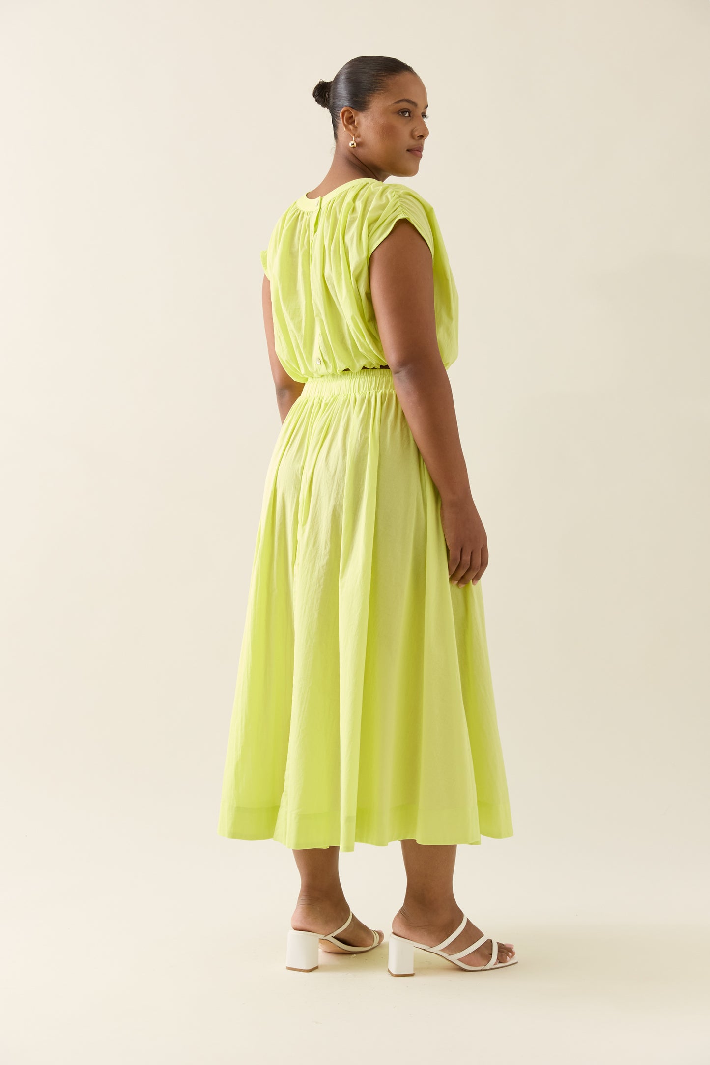 Aurora Maxi Skirt- Pomelo