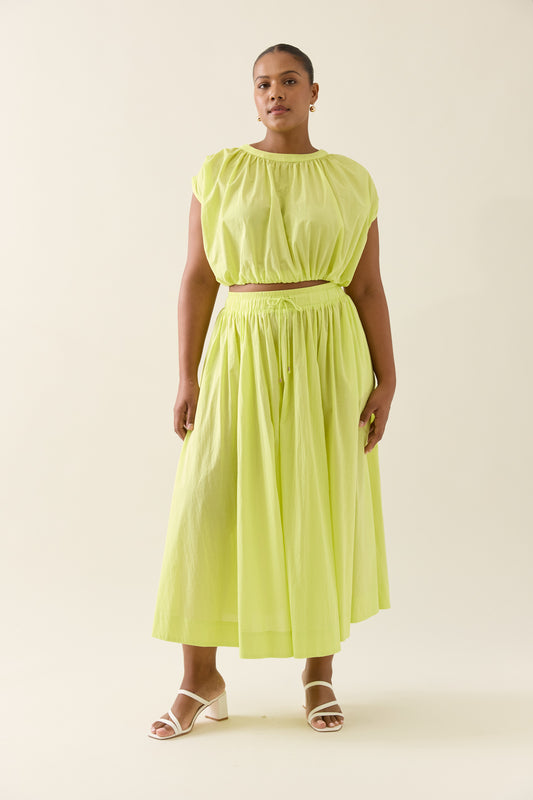 Aurora Maxi Skirt- Pomelo