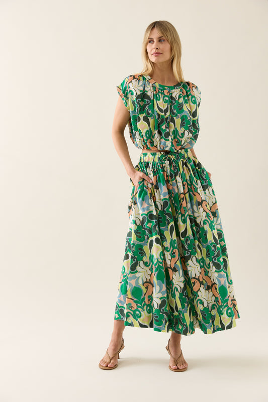 Aurora Maxi Skirt- Paisley
