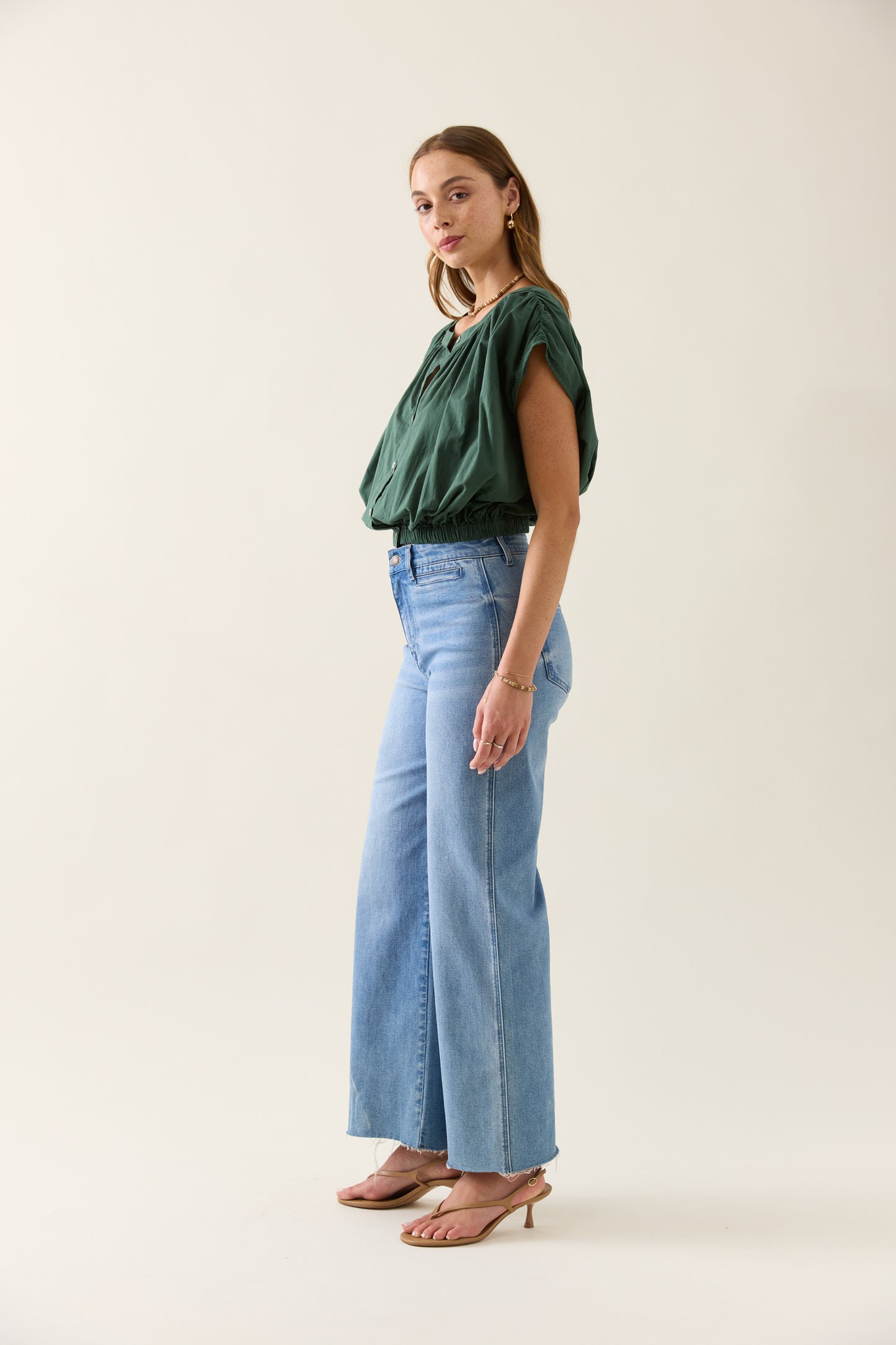 Aurora Reversible Crop Top - Myrtle