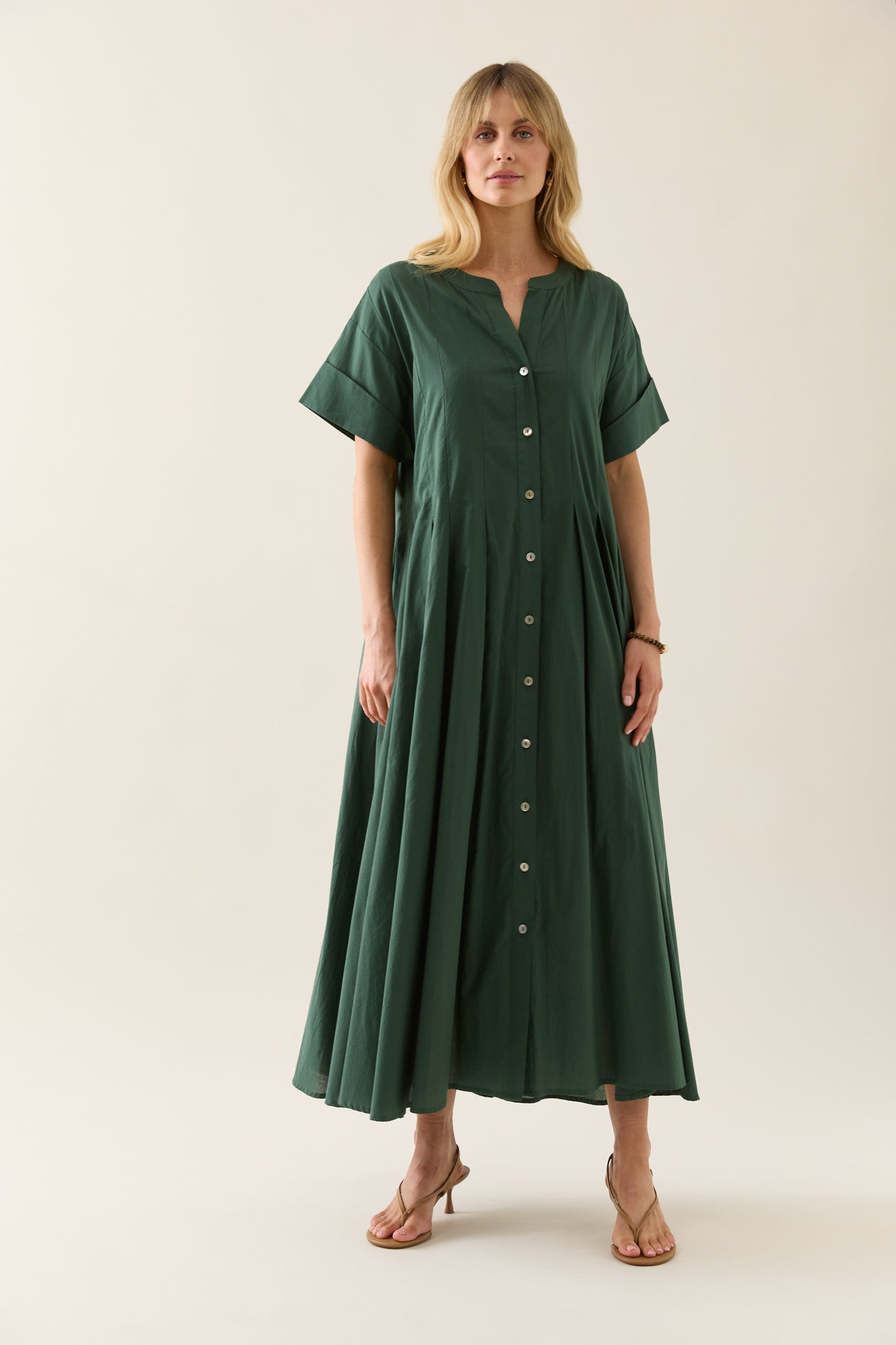 Aurora Pleat Maxi - Myrtle
