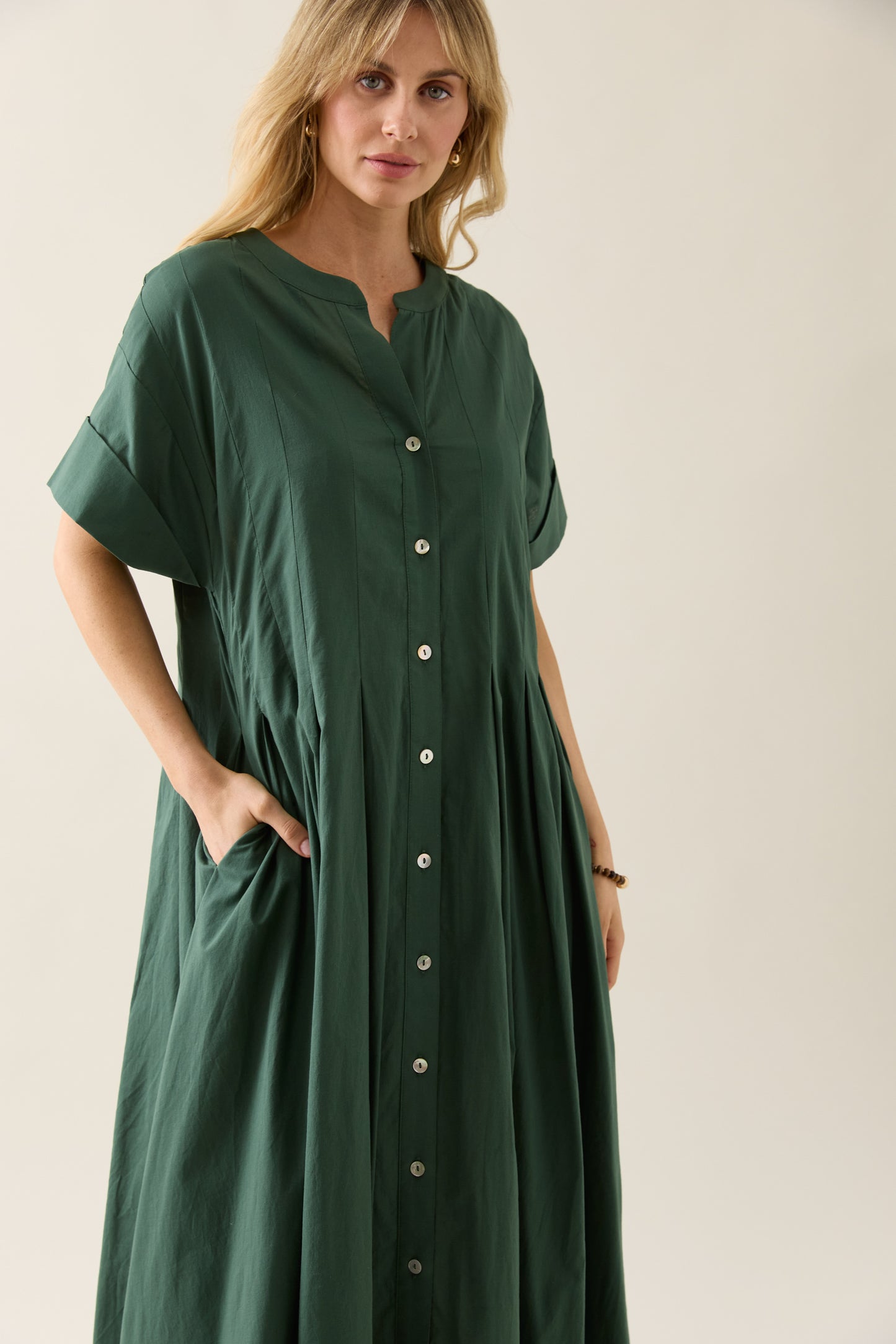 Aurora Pleat Maxi - Myrtle