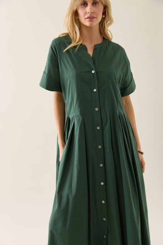 Aurora Pleat Maxi - Myrtle