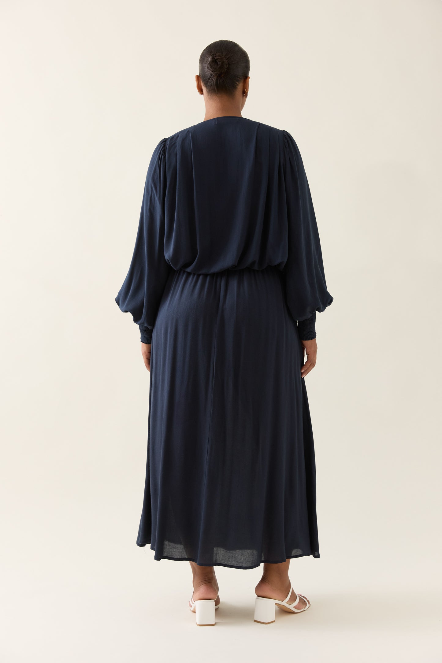 Oline Pleat Skirt - Navy
