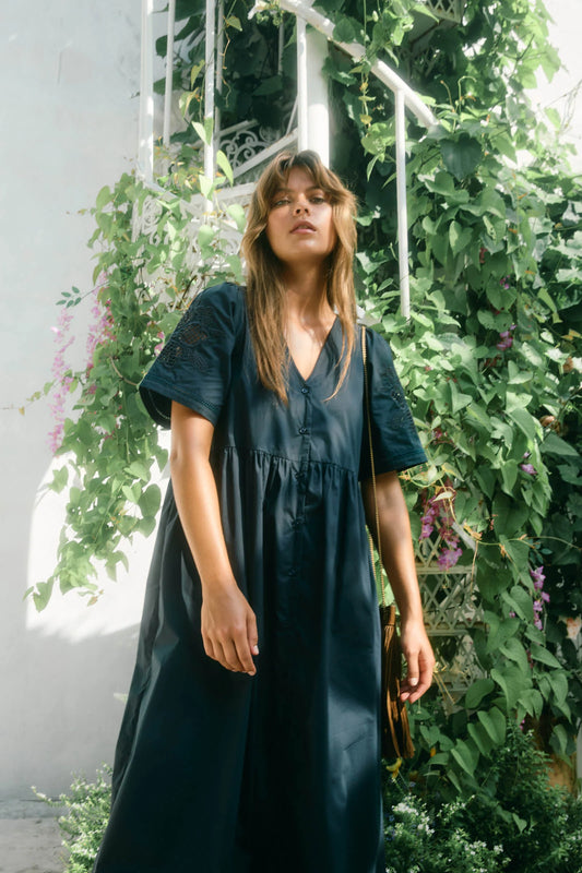 Nilsa Dress - Navy
