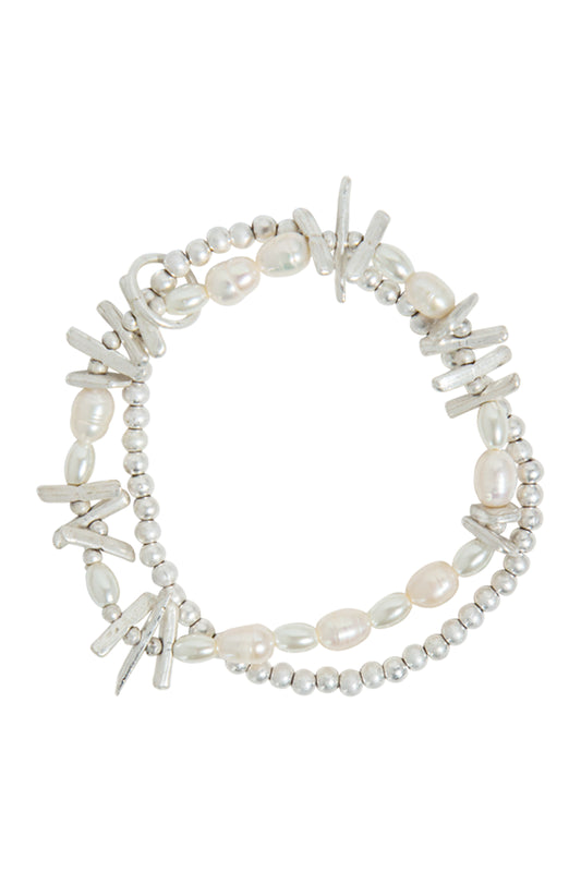 Esther Bracelet Set- Silver Set