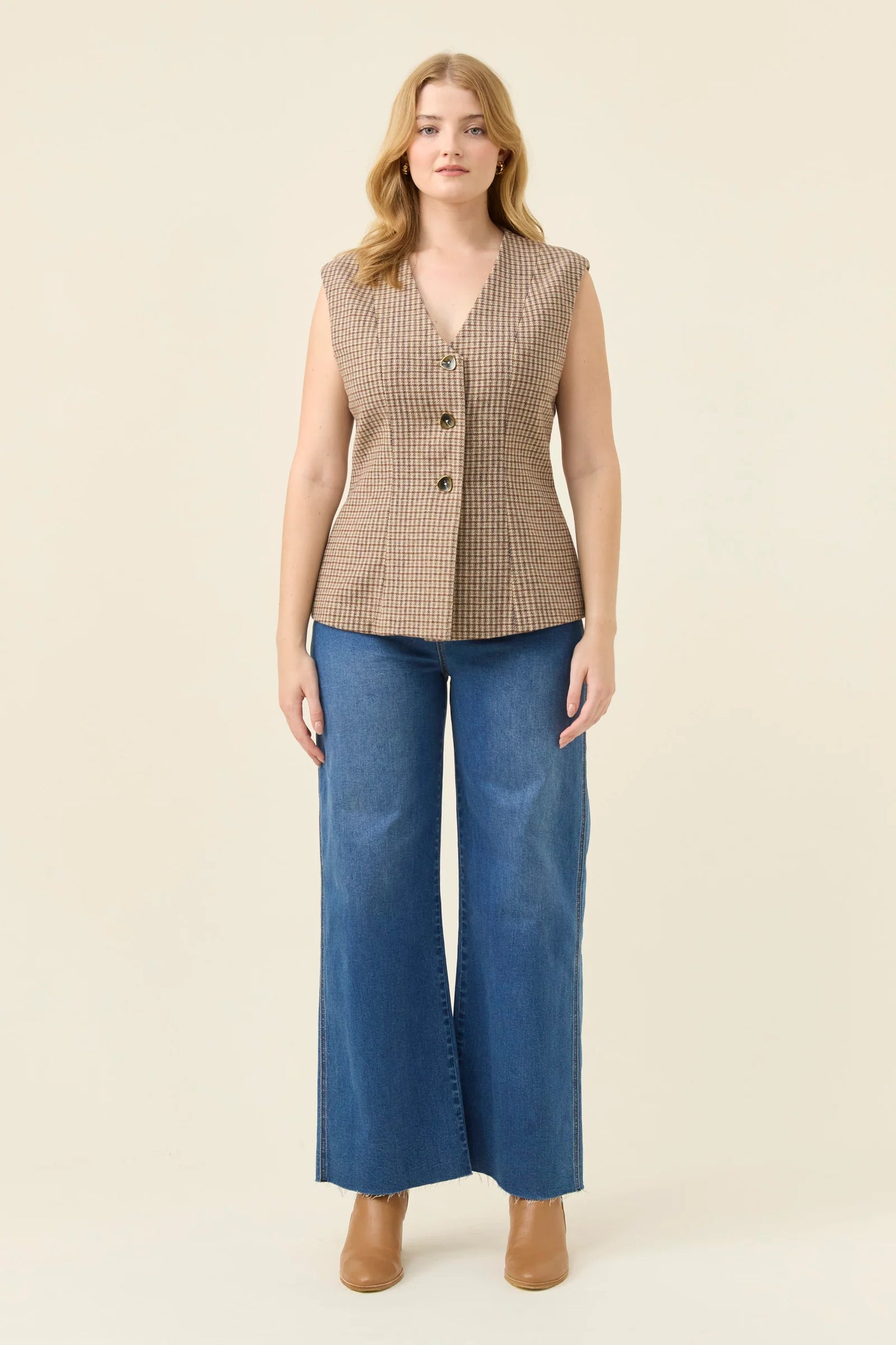 Cassidy Vest - Taupe