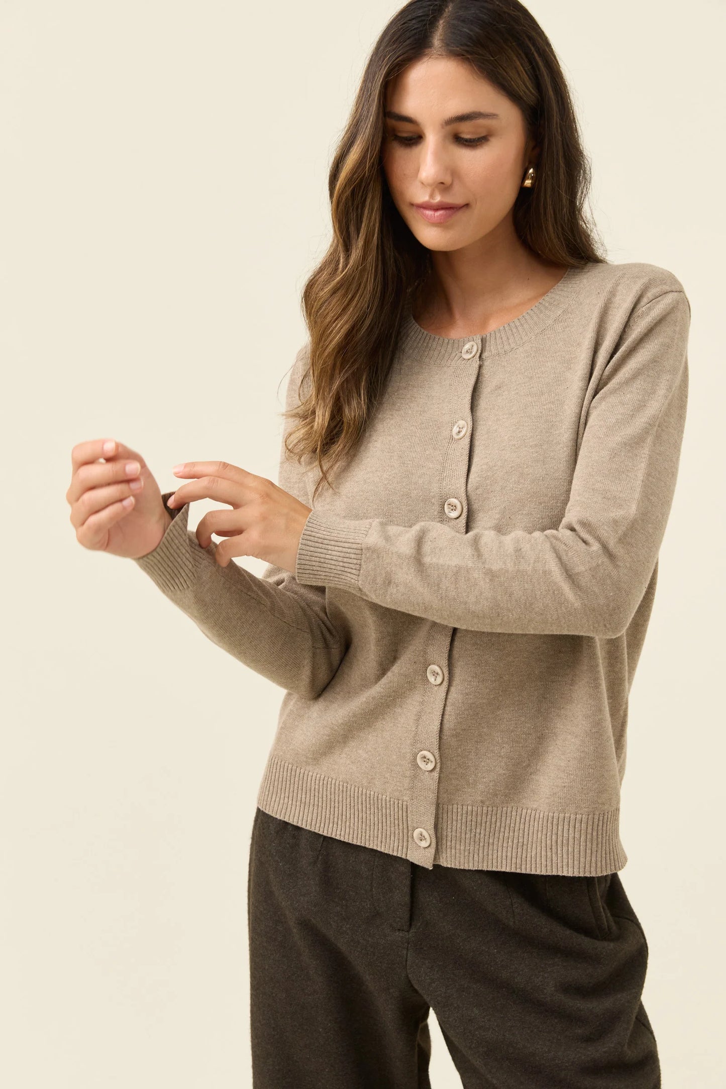 Darby Cardigan - Stone