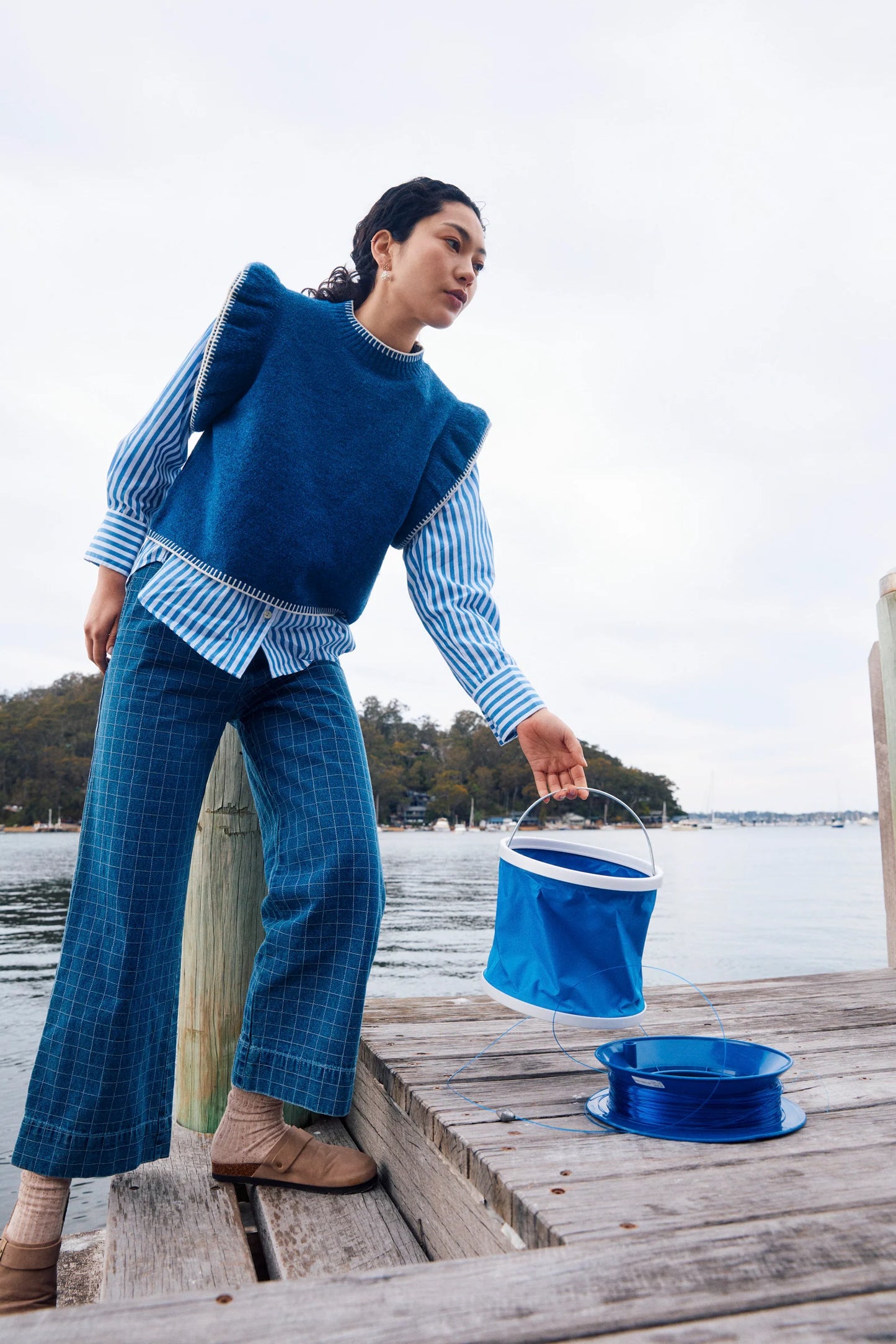 Sloane Denim Pant - Check