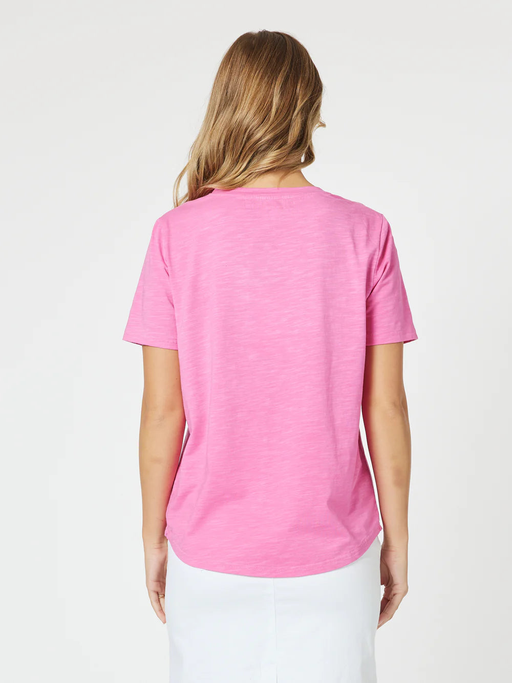 Slub T-Shirt- Hot Pink