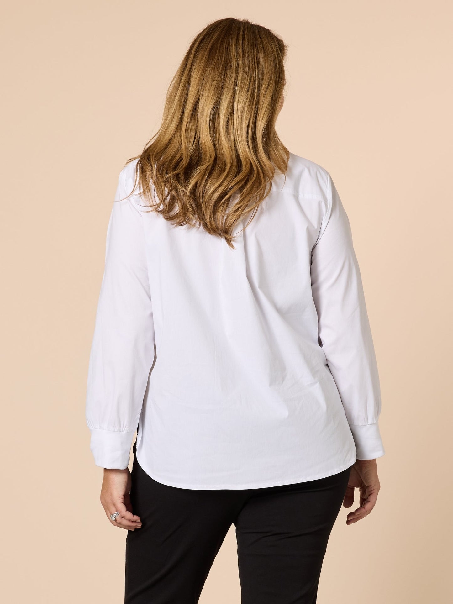 City Rib Cuff Shirt - White
