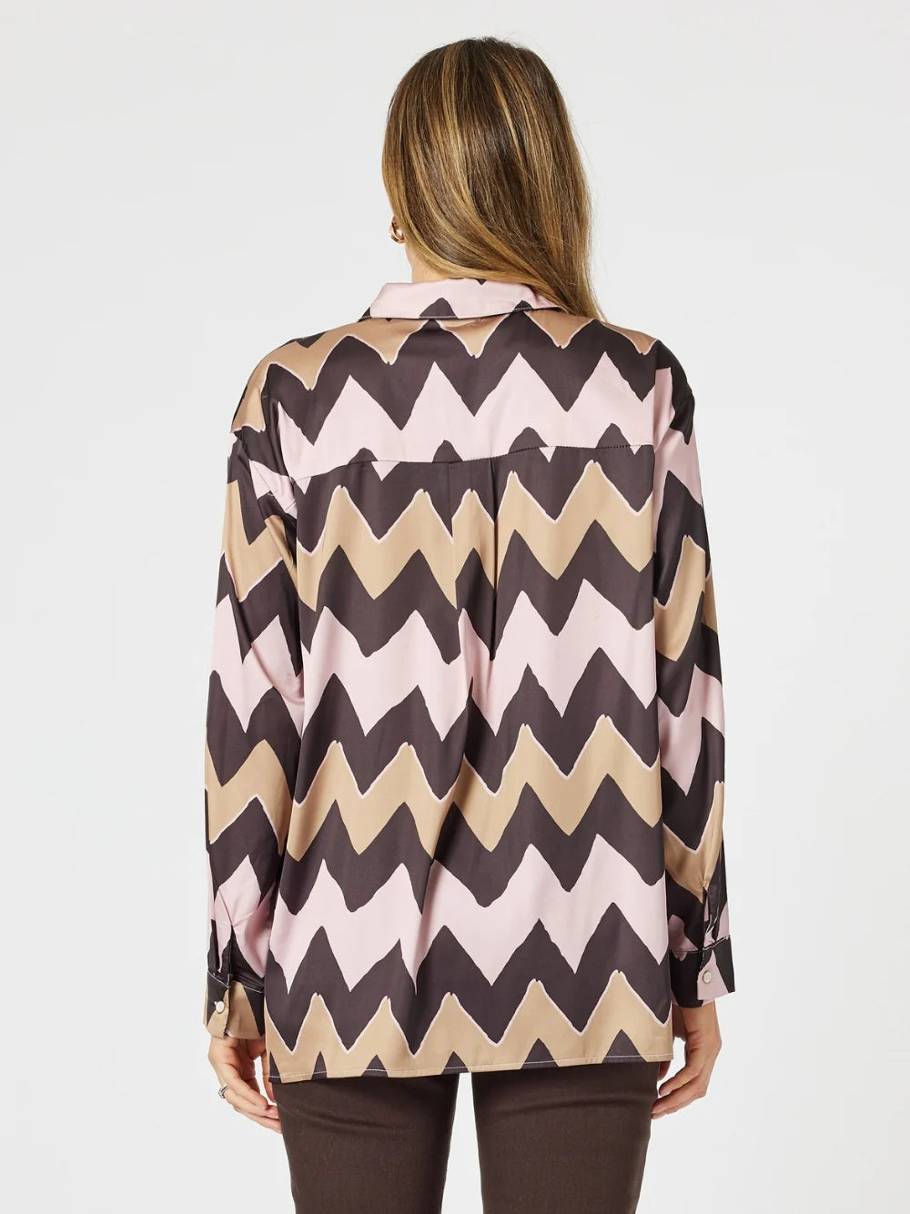 Chevron Shirt - Blush/Multi