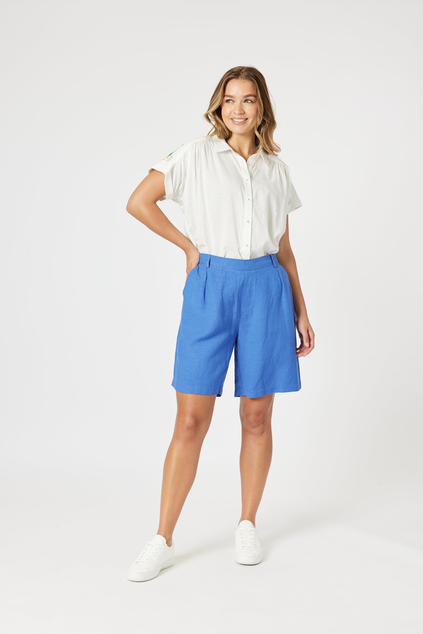 The Lino Short- Blue