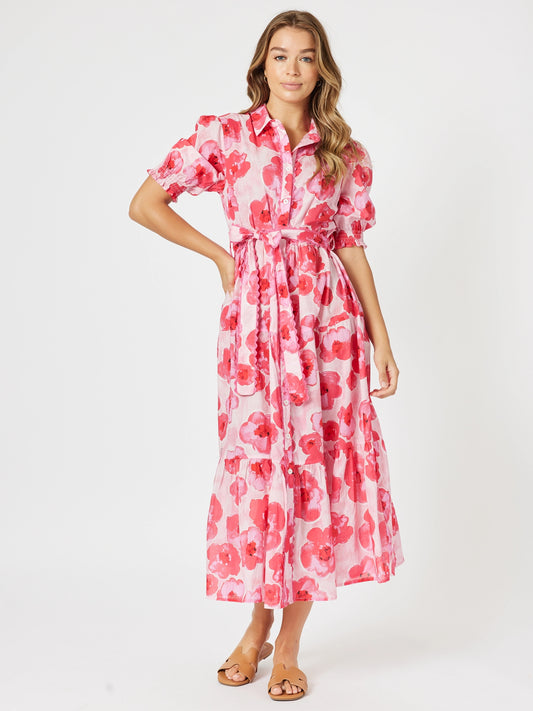 Pink Poppies Dress