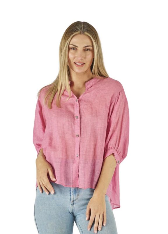 Worthier Linen Shirt - Blush