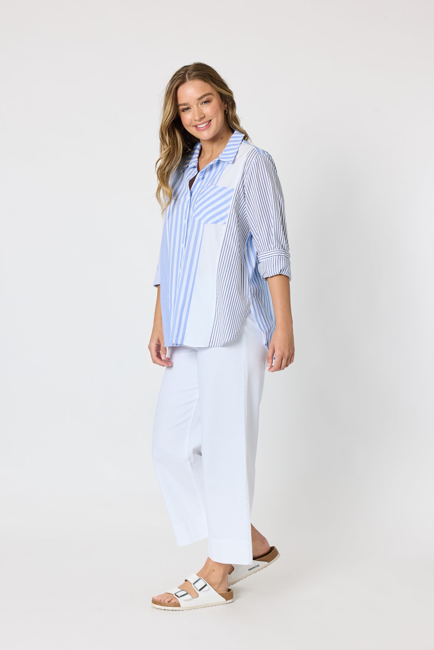 Miramar Stripe Shirt - Blue