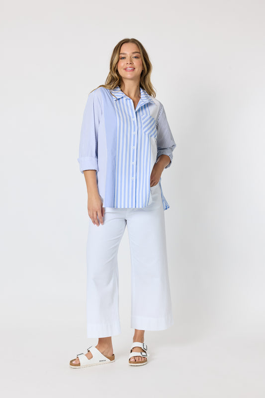 Miramar Stripe Shirt - Blue