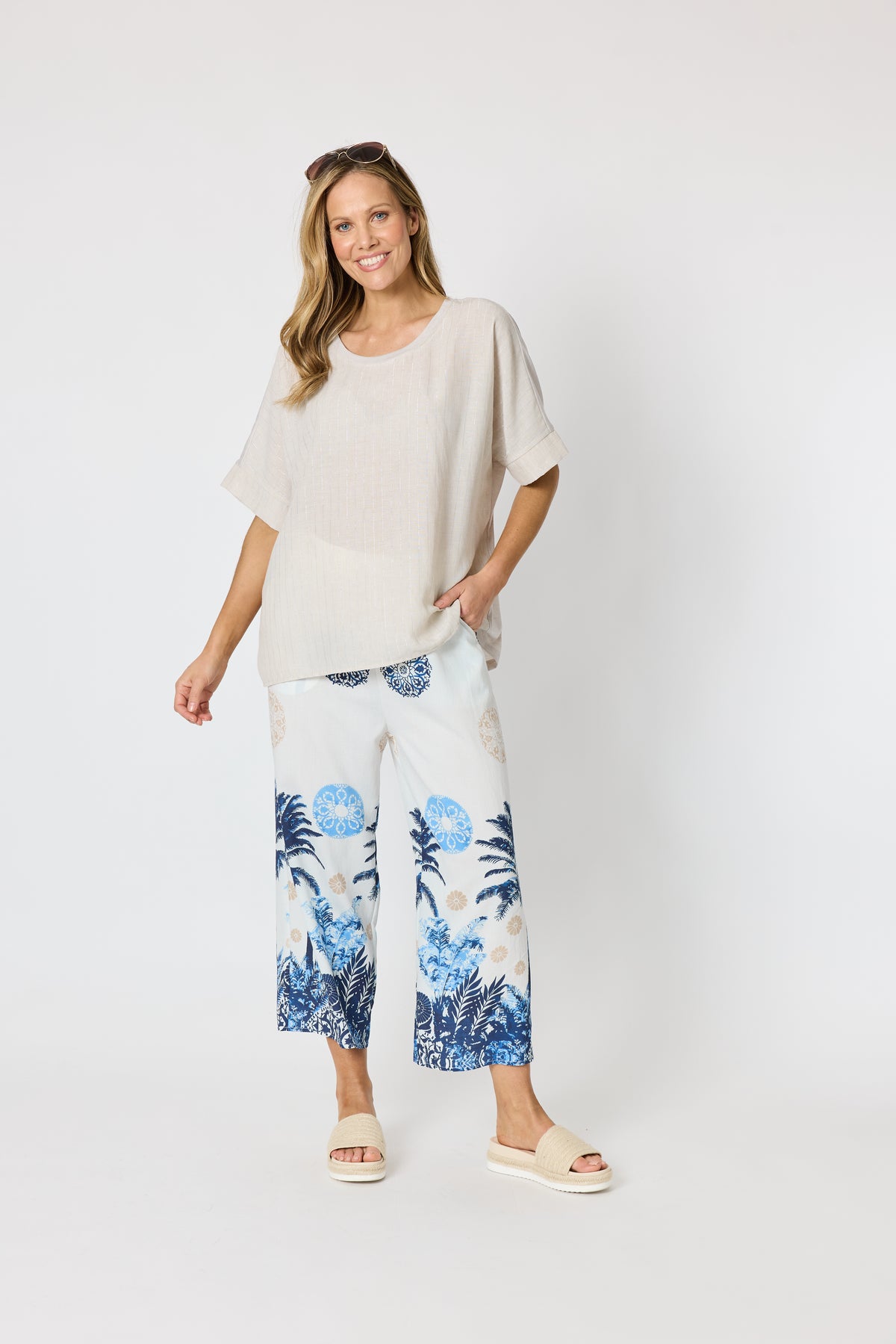Riviera Relaxed Top - Natural