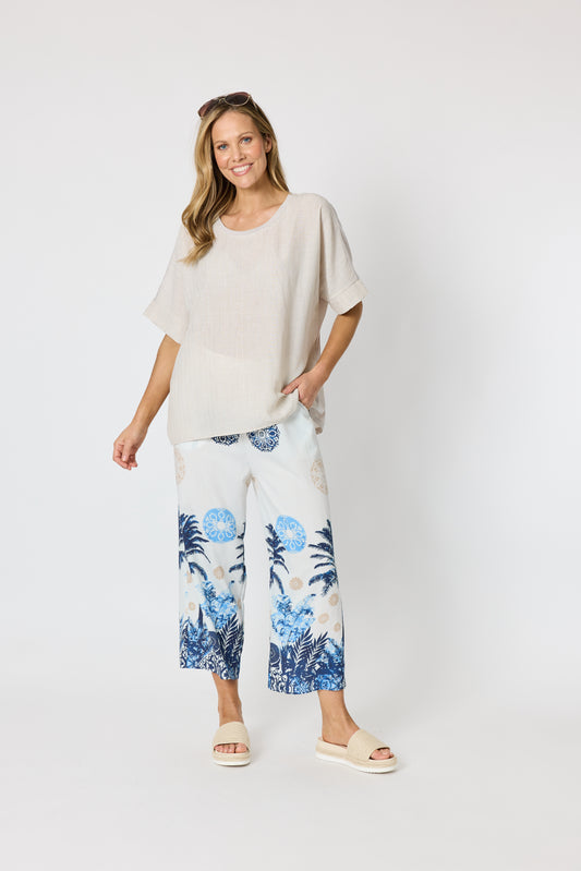 Riviera Relaxed Top - Natural
