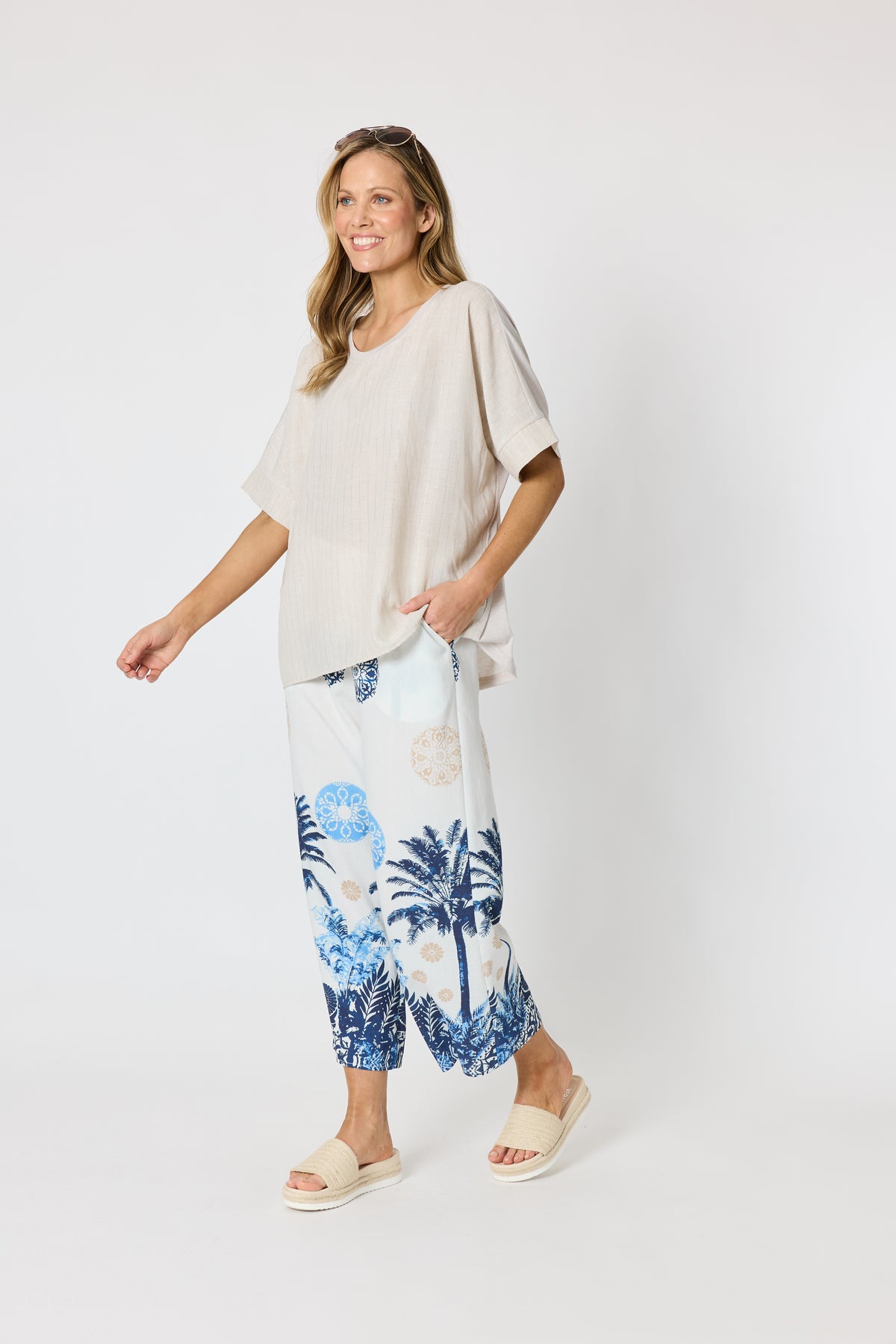 Riviera Relaxed Top - Natural