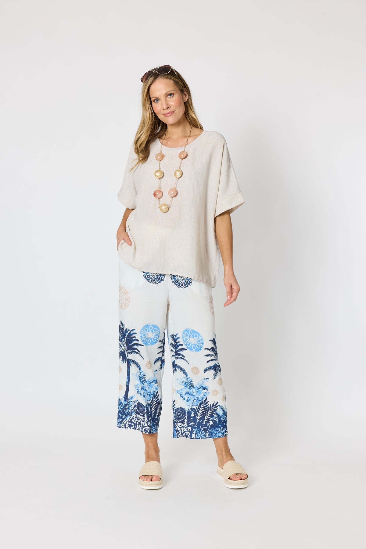 Riviera Relaxed Top - Natural