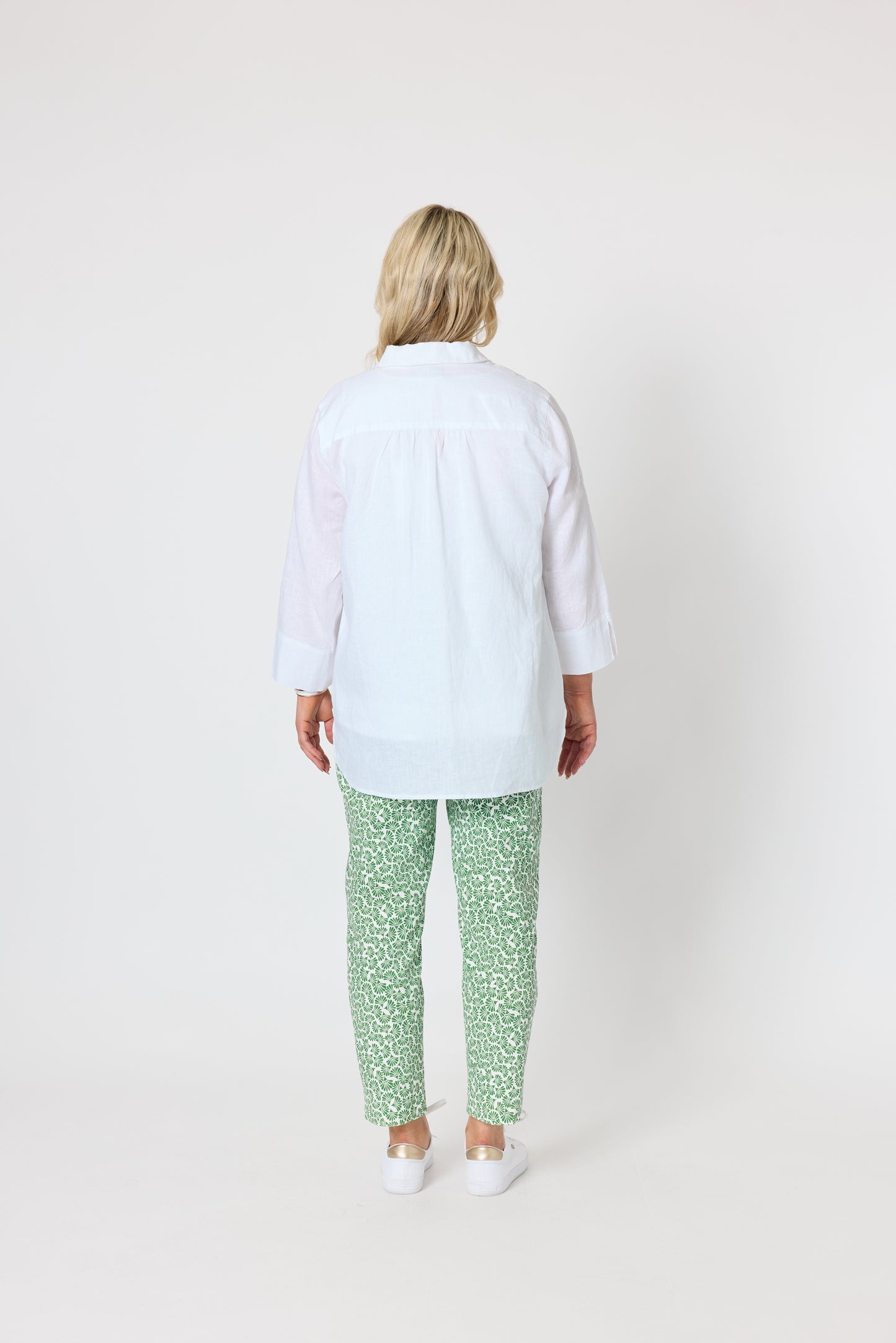Oasis Print Pant - Fern