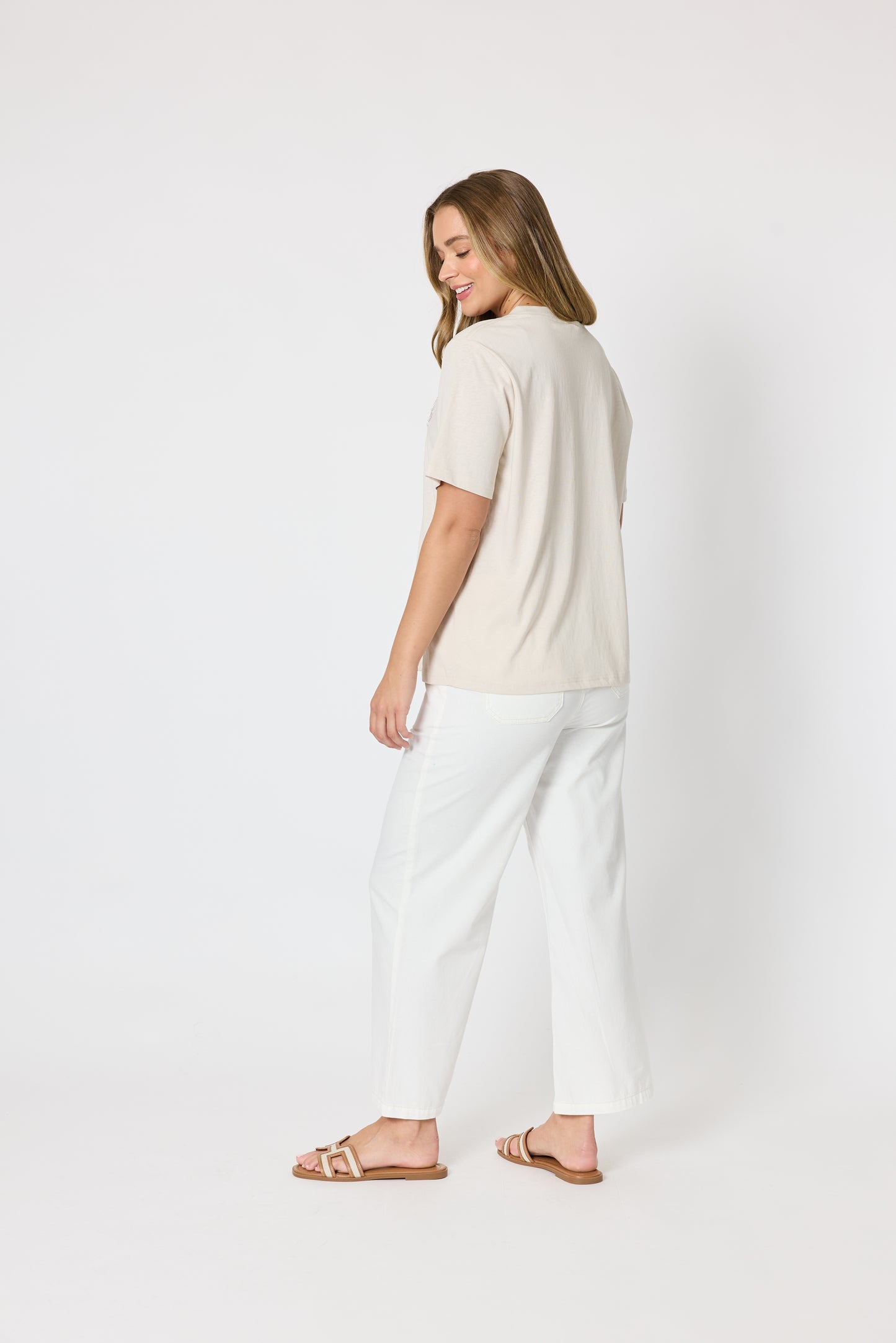 Coast Wide Leg Jean - Milk