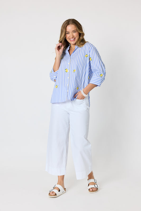Spritz Stripe Top - Blue/White