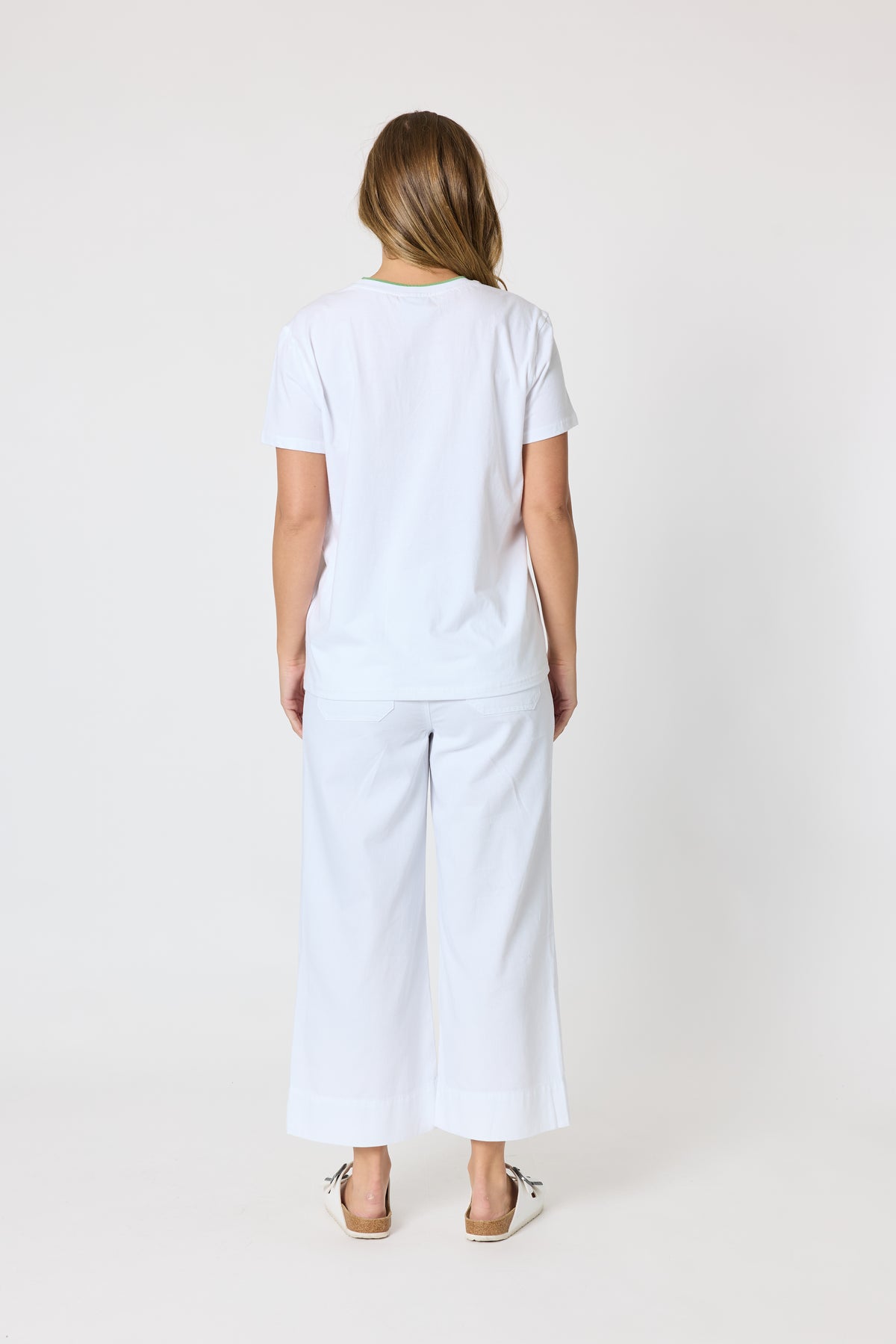 Limoncello Print Cotton Tee - White