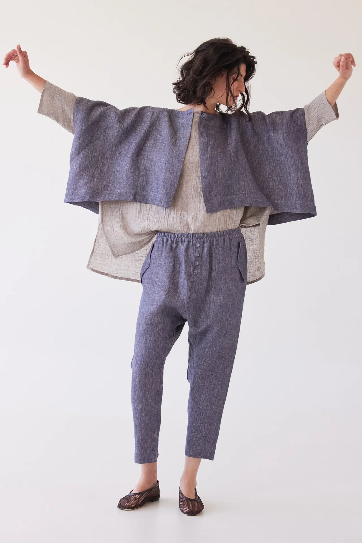 Eva’s Sunday - Tussie Capelet / Dusty Denim