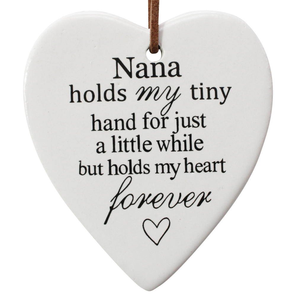 Nana Hanging Ceramic Heart