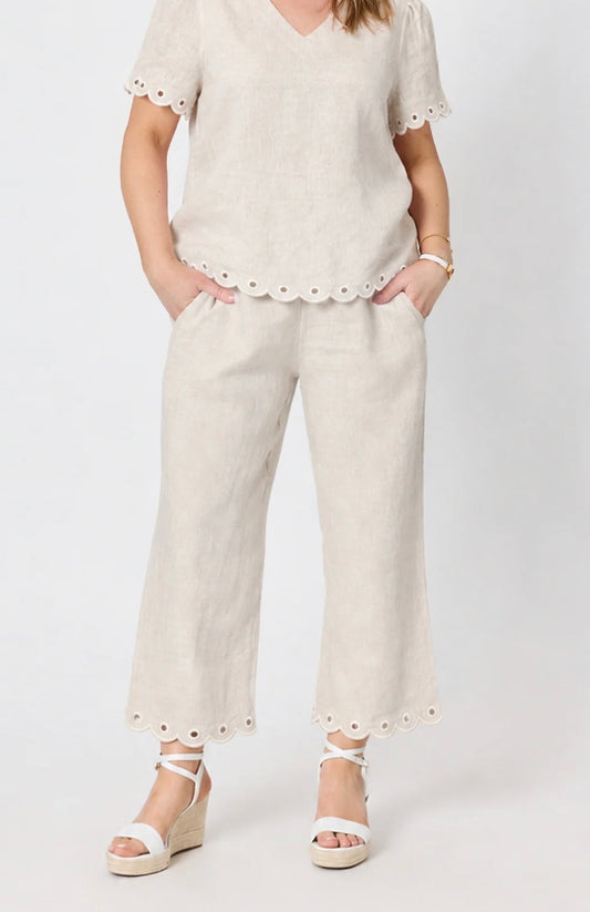 Lilly Linen Pant - Natural