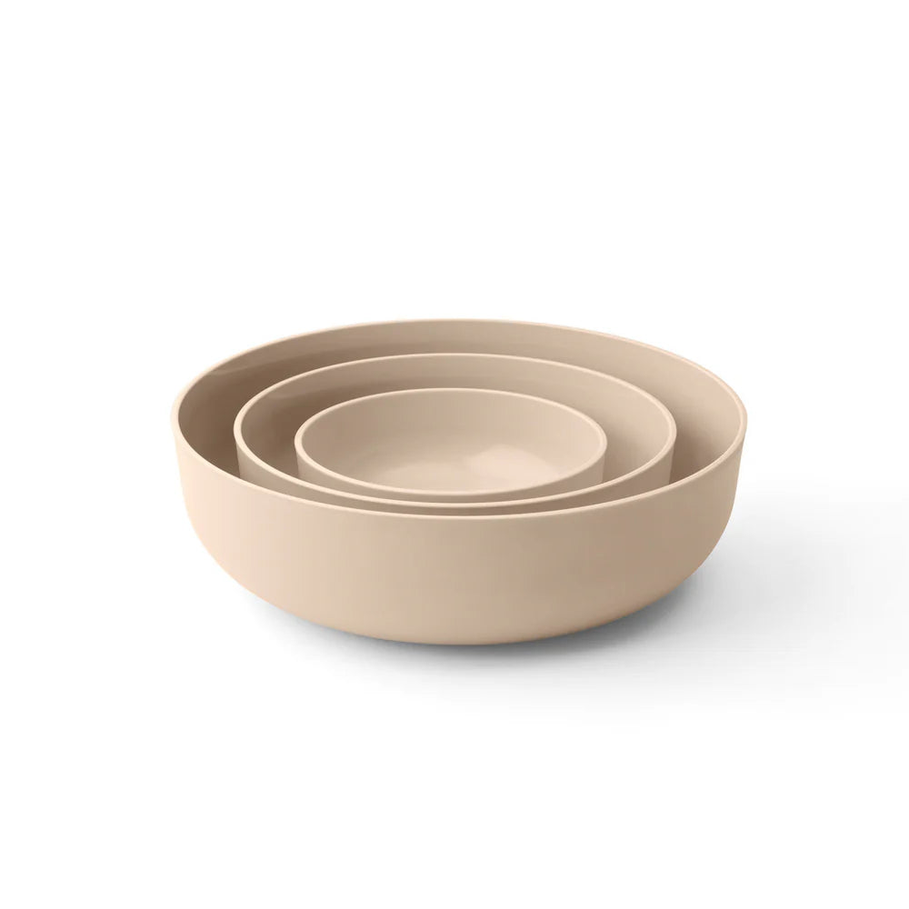 3 Piece Nesting Bowl Set - Biscotti