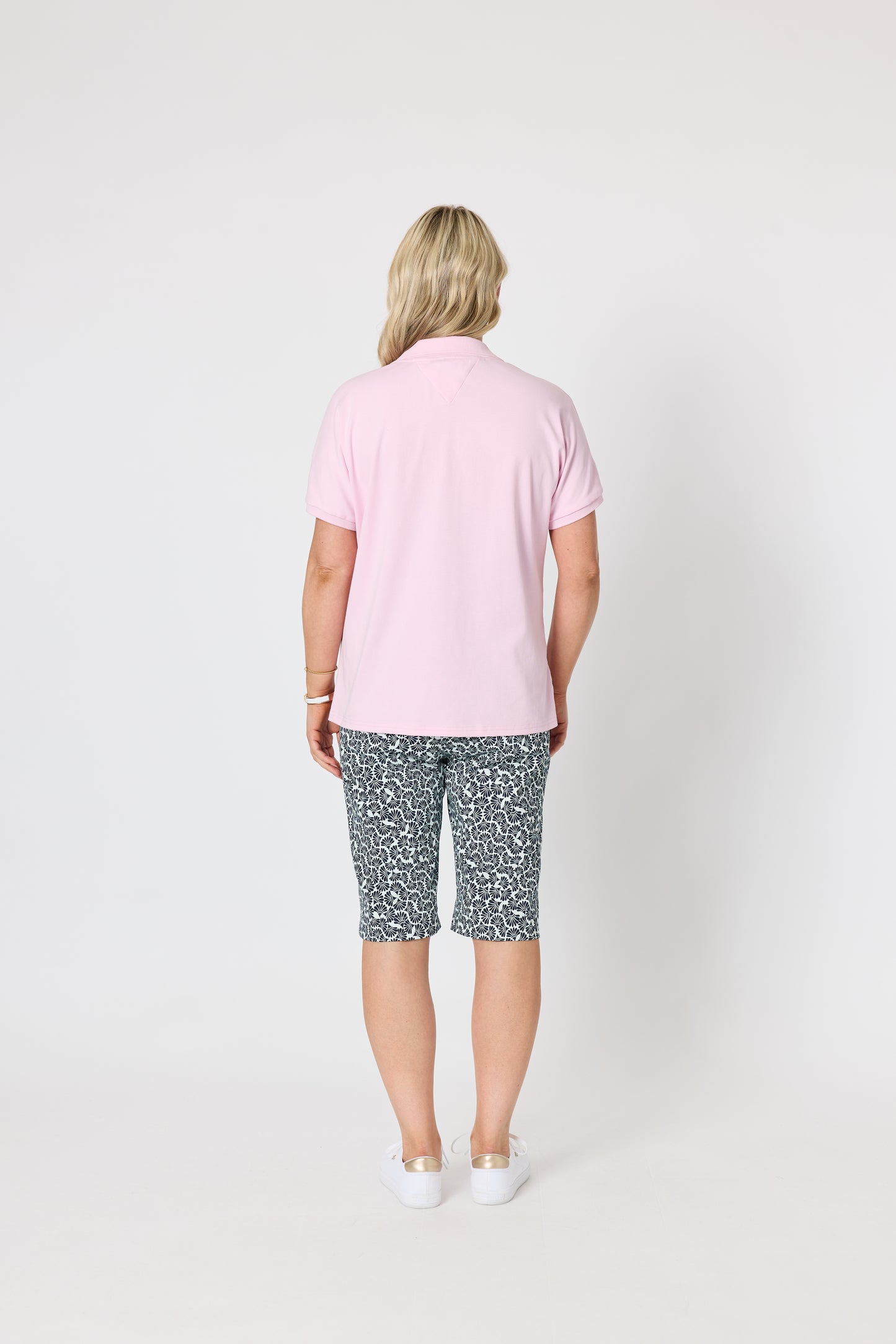 Oasis Print Short - Navy