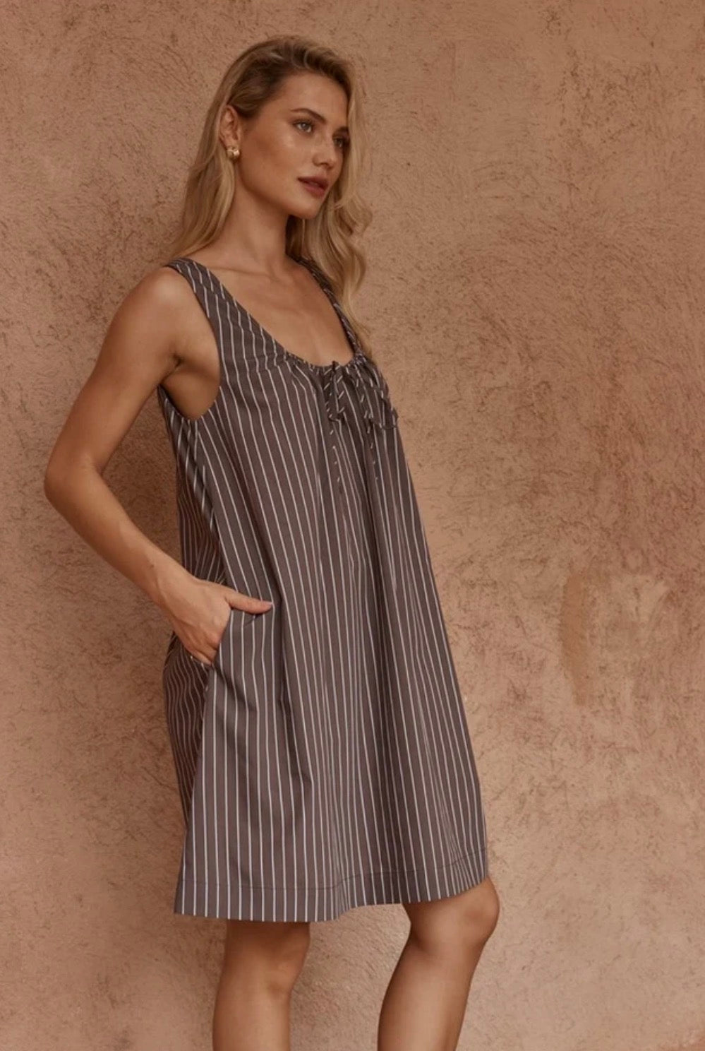 Nola Stripe Mini Dress
