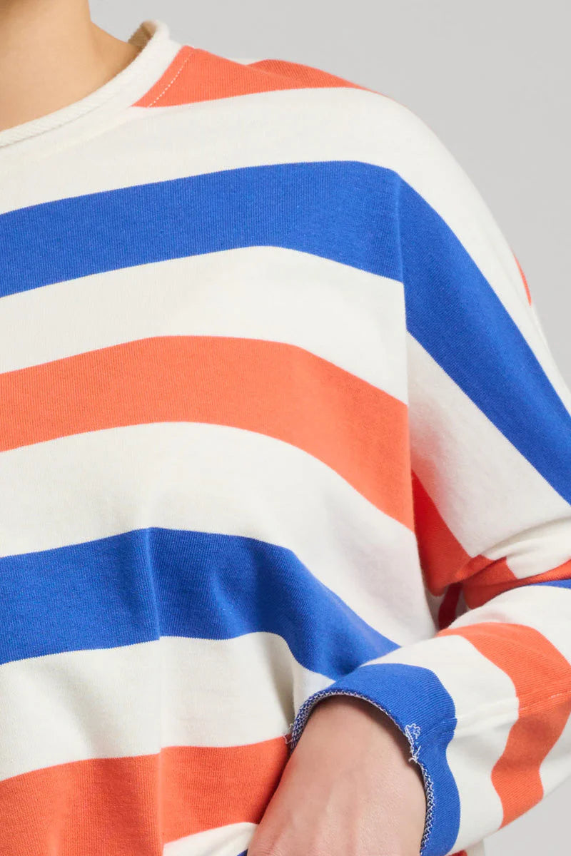 Raw Sweatshirt - Royal Blue/Orange
