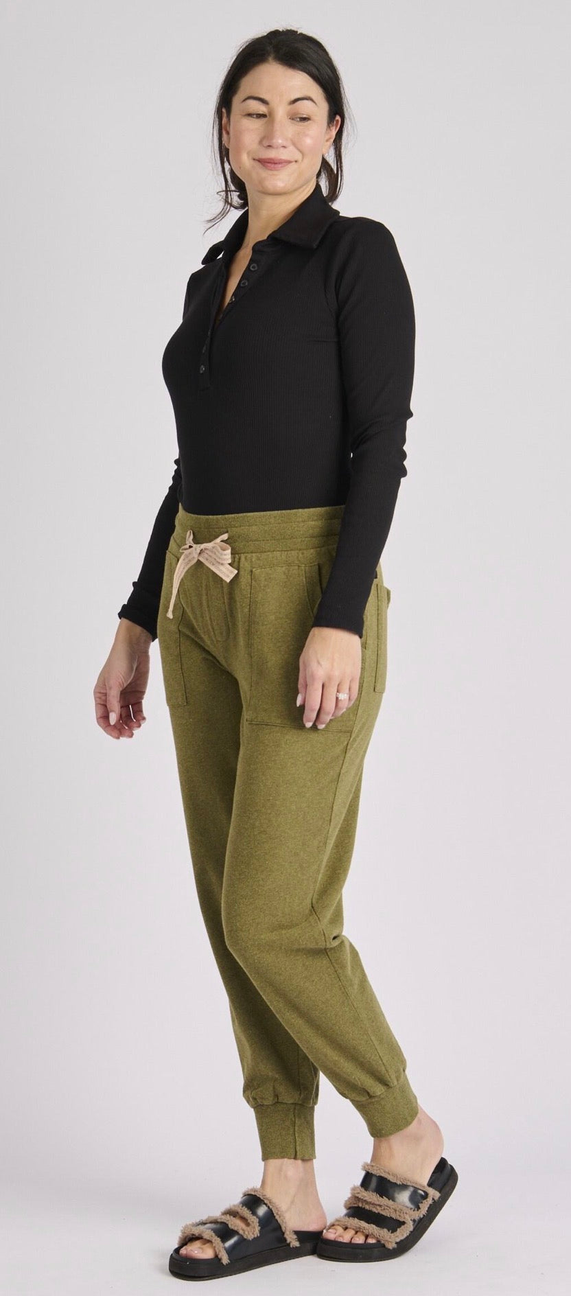 Pocket Detail Pant - Chartreuse