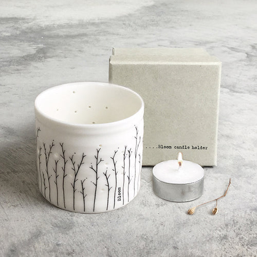 Tea Light Holder- Sprigs In Bloom
