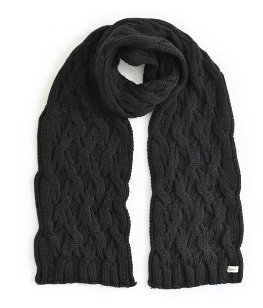 Mabel Merino Wool Scarf - Liquorice