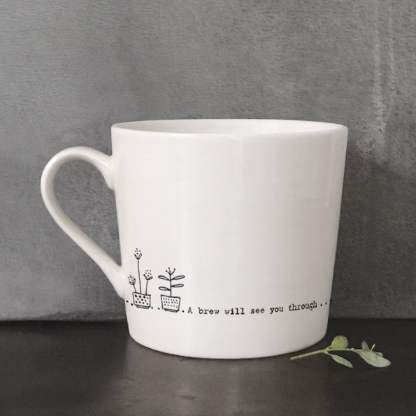 Porcelain Mug - A Brew Will See