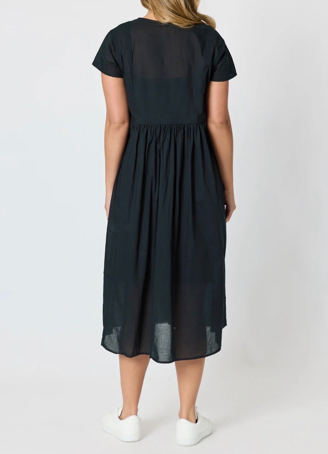 Acacia Cotton Dress - Black