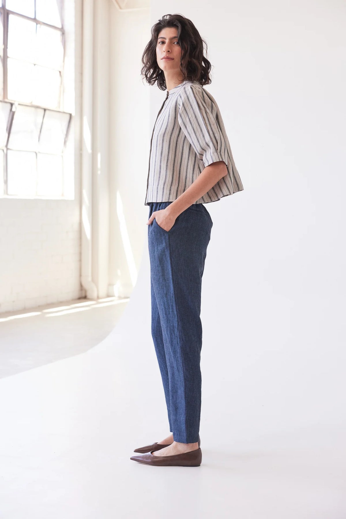 Eva’s Sunday - Leighton Narrow Leg Pant Navy