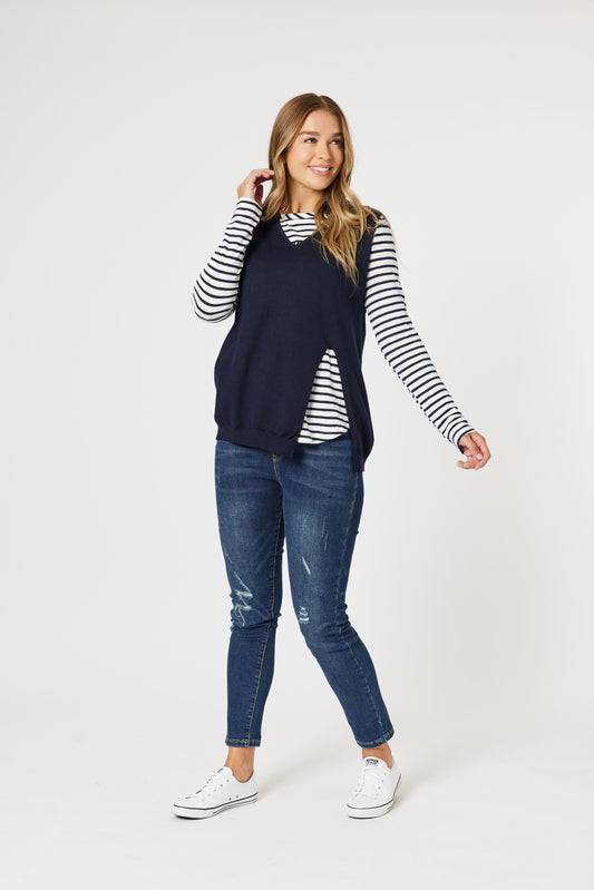 Vicky Vest - Navy
