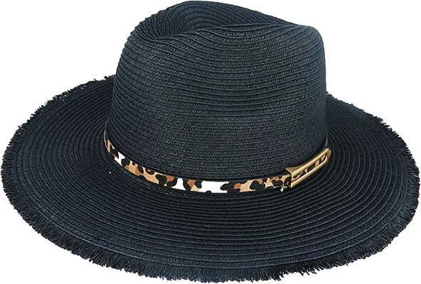 
            
                Load image into Gallery viewer, Harvest Braided Fedora  - Black
            
        