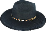 Harvest Braided Fedora  - Black
