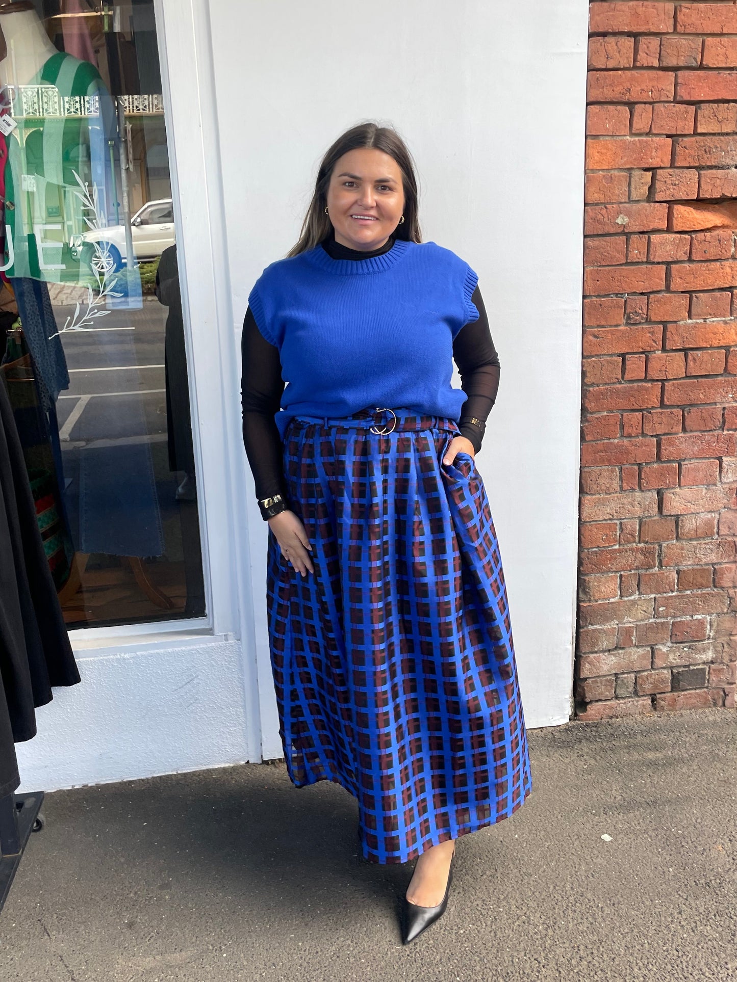 Maya Skirt- Electric Indigo
