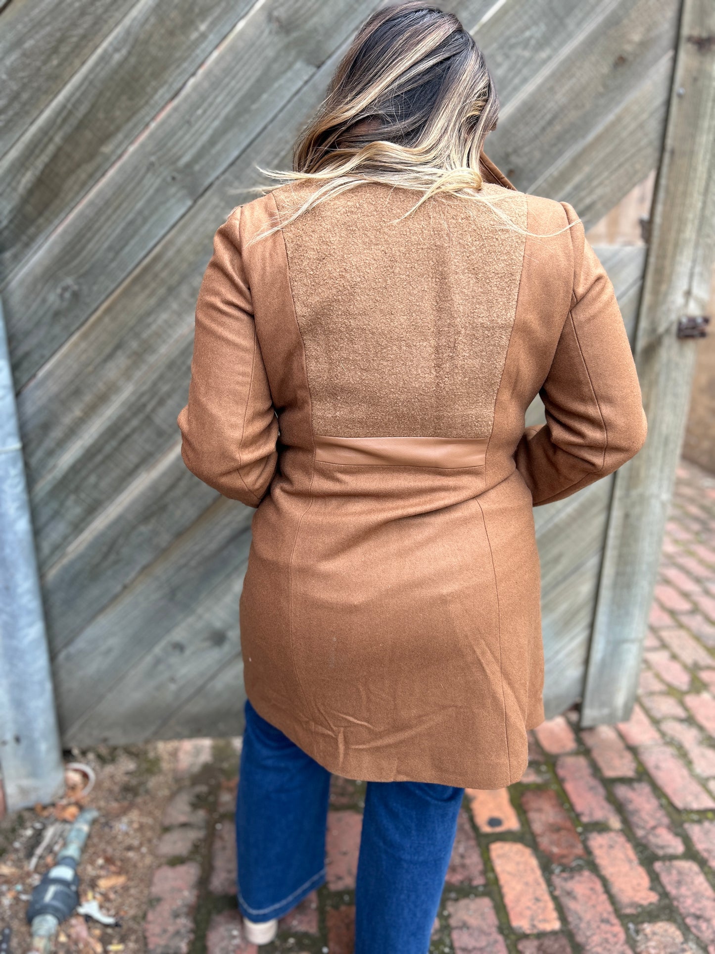 Boucle Coat - Tan
