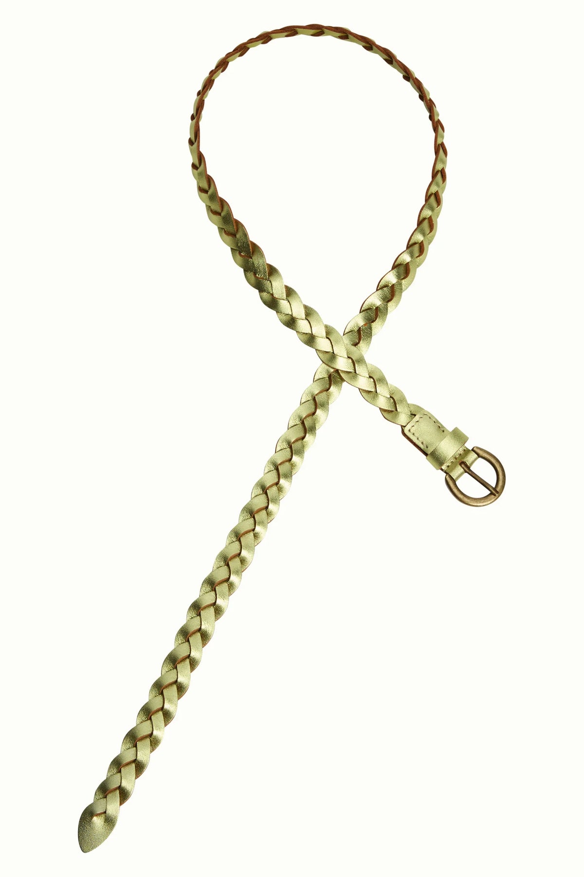 King Louie - Glitter Braid Belt Green Envy