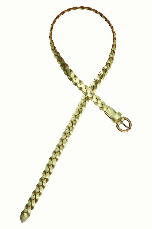 King Louie - Glitter Braid Belt Green Envy